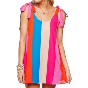 Buddy Love Let’s Vacay Kerr Carousel Multi Color Mini Dress Size Small
